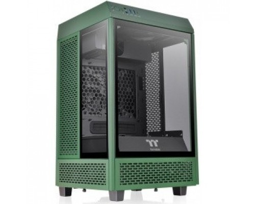 Корпус Thermaltake The Tower 100 Racing Green черный без БП miniITX 1x120mm 3x140mm 2xUSB3.0 audio bott PSU