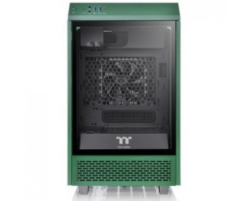 Корпус Thermaltake The Tower 100 Racing Green черный без БП miniITX 1x120mm 3x140mm 2xUSB3.0 audio bott PSU