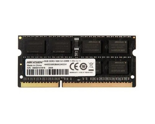 Модуль памяти SODIMM DDR 3 DIMM 8Gb PC12800, 1600Mhz, HKED3082BAA2A0ZA1/8G