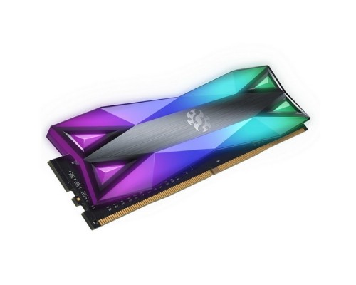 Модуль памяти 8GB ADATA DDR4 4133 DIMM XPG SPECTRIX D60G RGB Grey Gaming Memory AX4U41338G19J-ST60 Non-ECC, CL19, 1.4V, Heat Shield, XMP 2.0, RTL (933737)