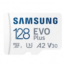 Карта памяти microSDXC UHS-I U3 Samsung EVO PLUS 128 ГБ, 130 МБ/с, Class 10, MB-MC128KA, 1 шт., переходник SD                                                                                                                                             