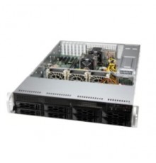 Корпус Supermicro CSE-LA25TQC-R609LP, 2U Dual and Single Intel and AMD CPUs, 7 low-profile expansion slot(s), 8 x 3.5