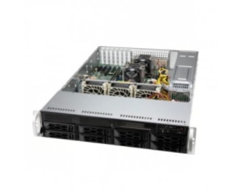 Корпус Supermicro CSE-LA25TQC-R609LP, 2U Dual and Single Intel and AMD CPUs, 7 low-profile expansion slot(s), 8 x 3.5