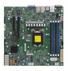 Материнская плата SuperMicro MBD-X11SCZ-F-B mainboard server Intel Core i3 CPU 1x H4 (LGA 1151), 2 RJ45 Gb LAN ports, 4x COM ports, 1 PCI E 3.0 x16, 2 PCI E 3.0 x4 (in x8 slot), C246 controller for 5 SATA3 (6 Gbps) ports; RAID 0,1,5,10.              