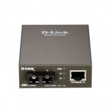Медиаконвертер D-Link DMC-F30SC/B1A с 1 портом 10/100Base-TX и 1 портом 100Base-FX с разъемом SC для одномодового оптического кабеля (до 30 км)                                                                                                           