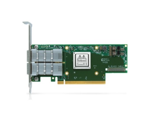 Адаптер Infiniband ConnectX®-6 VPI adapter card, HDR IB (200Gb/s) and 200GbE, dual-port QSFP56, PCIe4.0 x16, tall bracket