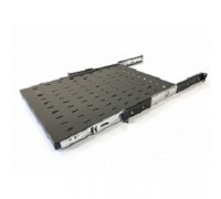 Полка Hyperline TSS3-600-RAL9004  выдвижная c 19'' креплением, глубина 600 мм, нагрузка до 20 кг, для шкафов TTB глубиной 800-1200мм, цвет черный (RAL 9004)                                                                                              