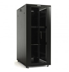 Шкаф серверный Hyperline (TTB-4281-DD-RAL9004) напольный 42U 800x1000мм пер.дв.перфор.2ств. задн.дв.перфор.2-хст. 2 бок.пан. 800кг черный 910мм IP20 сталь                                                                                                