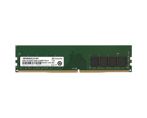 Модуль памяти Transcend Модуль памяти Transcend  8GB JM DDR4 2666Mhz U-DIMM 1Rx16 1Gx16 CL19 1.2V