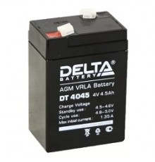 Свинцово-кислотный аккумулятор Delta DT 4045 (4,5 А\ч, 4В)                                                                                                                                                                                                