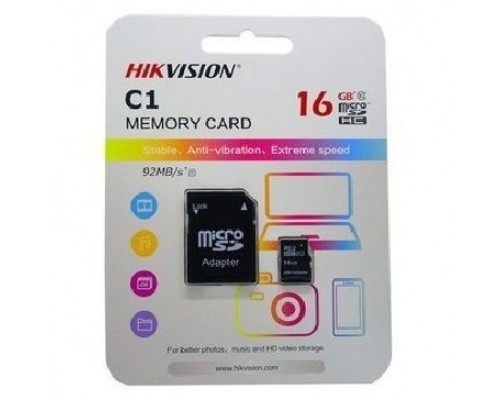 Карта памяти 16GB HIKVISION HS-TF-C1/16G