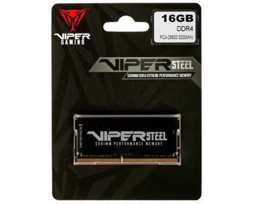 Память DDR4 16Gb 3200MHz Patriot PVS416G320C8S Steel Series RTL PC4-25600 CL22 SO-DIMM 260-pin 1.2В single rank