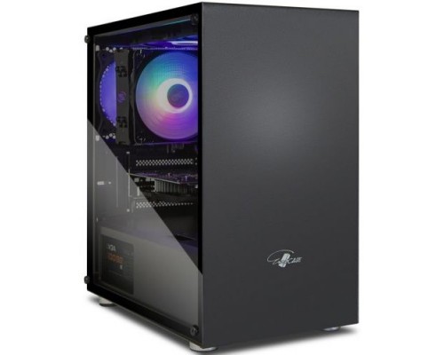 Корпус mATX Eurocase M10 без БП 3 ARGB grey