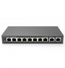 Коммутатор Reyee 8-Port 100Mbps + 2 Uplink Port 1000Mbps, 8 of the ports support PoE/PoE+ power supply. Max PoE power budget is 110W, unmanaged switch, desktop(Only US standard Adaptor is available)                                                    