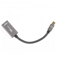 Адаптер miniDP --> HDMI-F 0.15м ,  оплетка, 4K@60Hz, Telecom (TA565)                                                                                                                                                                                      