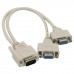 Кабель-разветвитель VGA 1=>2 (1x15M/2 x15F), VGA Spliter Cable 0.3m 06937510841219