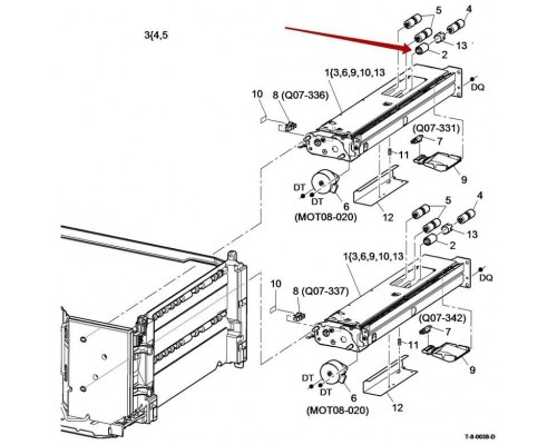 Муфта механическая XEROX WC 5735/5790/AltaLink B8045/8055/8065/8075/8090