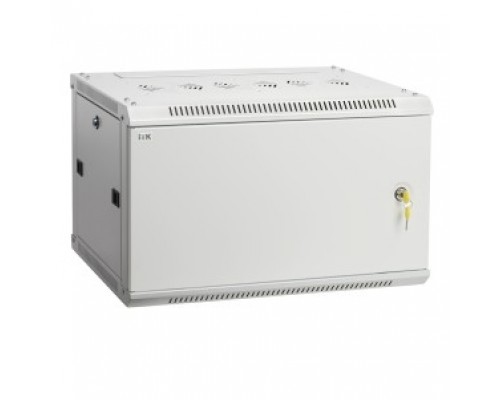 Шкаф коммутационный ITK Linea W (LWR3-06U64-MF) настенный 6U 600x450мм пер.дв.металл 90кг серый 350мм 22кг 200град. 370мм IP20 IK10 сталь