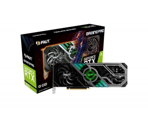 Видеокарта PCIE16 RTX3070 8GB LHR PA-RTX3070 GAMINGPRO 8G PALIT