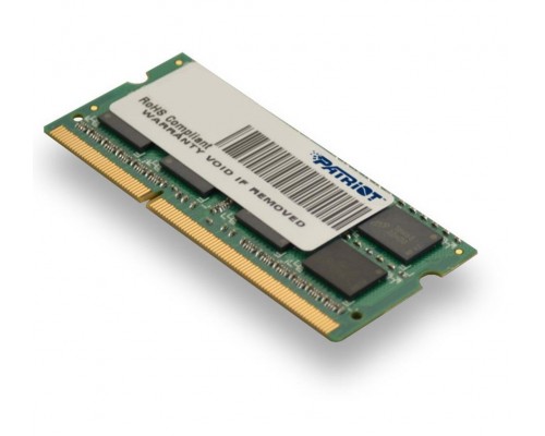 Модуль памяти SODIMM DDR3  4GB PC3-12800 Patriot PSD34G160081S/PSD34G16002S