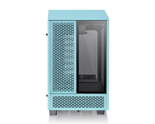 Корпус Thermaltake The Tower 100 Turquoise черный без БП miniITX 1x120mm 3x140mm 2xUSB3.0 audio bott PSU