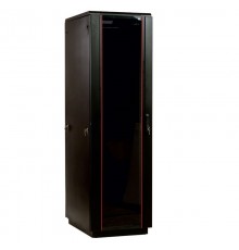 Шкаф телекоммуникационный напольный 33U (600 х 1000) дверь стекло, цвет чёрный (ШТК-М-33.6.10-1ААА-9005)                                                                                                                                                  