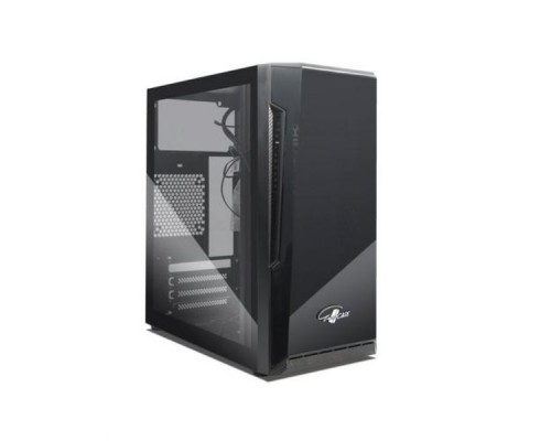 Корпус mATX Eurocase MA03 черный, без БП, закаленное стекло, USB3.0