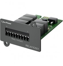 Релейная карта управления CyberPower RELAYIO501/ Dry contact relay card for OL, OLS, PR, OR series UPSs, 0.54x0.36x0.76m., 0.052kg.                                                                                                                       