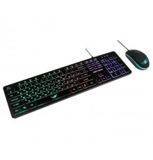 Проводной игровой набор: игровая клавиатура и игровая оптическая мышь Dialog KMGK-1707U Black                                                                                                                                                             