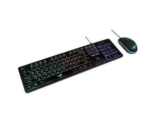 Проводной игровой набор: игровая клавиатура и игровая оптическая мышь Dialog KMGK-1707U Black