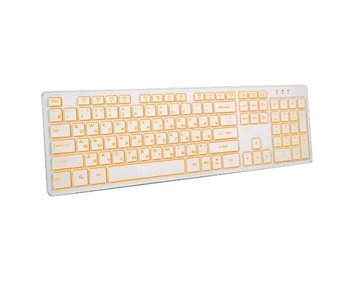 Мультимедийная клавиатура с регулируемой подсветкой клавиш Dialog Katana KK-ML17U White