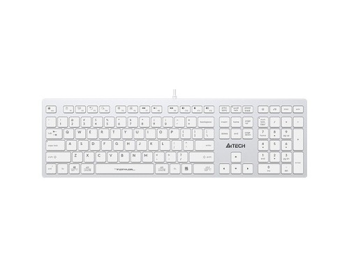 Клавиатура A4Tech Fstyler FX50 белый USB slim Multimedia (FX50 WHITE)