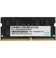 Модуль памяти Apacer DDR4 16GB 3200MHz SO-DIMM (PC4-25600) CL22 1.2V ES.16G21.GSH                                                                                                                                                                         