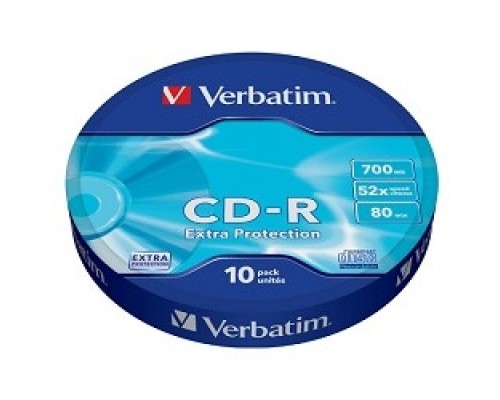 Диск CD-R Verbatim 700 Mb, 52x, Shrink (10), DL (10/300)