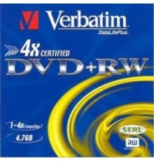 Диск DVD+RW Verbatim 4.7 Gb, 4x, Slim Case (3), (3/30)                                                                                                                                                                                                    