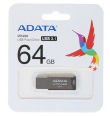Флеш накопитель 64GB A-DATA UV350, USB 3.1, Черный                                                                                                                                                                                                        