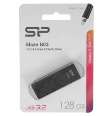 Флеш накопитель 128Gb Silicon Power Blaze B03, USB 3.2, Черный                                                                                                                                                                                            