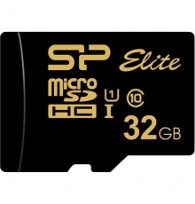 Флеш карта microSD 32GB Silicon Power Elite Gold microSDHC Class 10 UHS-I U1 85Mb/s                                                                                                                                                                       