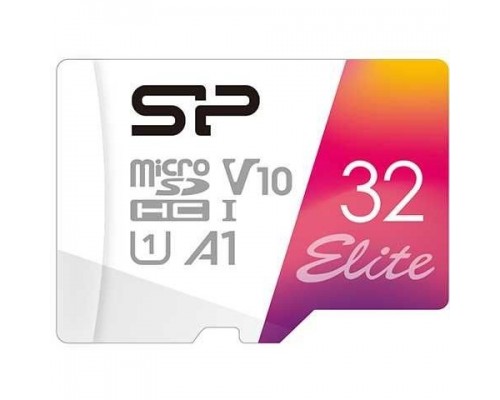 Флеш карта microSD 32GB Silicon Power Superior Pro microSDHC Class 10 UHS-I U3 Colorful (SD адаптер)