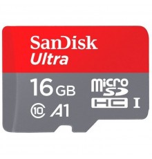 Флеш карта microSD 16GB SanDisk microSDHC Class 10 Ultra UHS-I A1 100MB/s                                                                                                                                                                                 