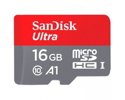 Флеш карта microSD 16GB SanDisk microSDHC Class 10 Ultra UHS-I A1 100MB/s