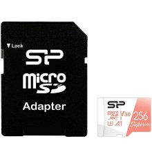 Флеш карта microSD 256GB Silicon Power Superior A1 microSDXC Class 10 UHS-I U3 100/80 Mb/s (SD адаптер)                                                                                                                                                   