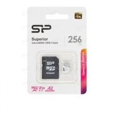 Флеш карта microSDXC 256Gb Class10 Silicon Power SP256GBSTXDA2V20SP Superior + adapter                                                                                                                                                                    