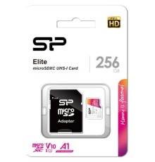Флеш карта microSDXC 256Gb Class10 Silicon Power SP256GBSTXBV1V20SP Elite + adapter                                                                                                                                                                       