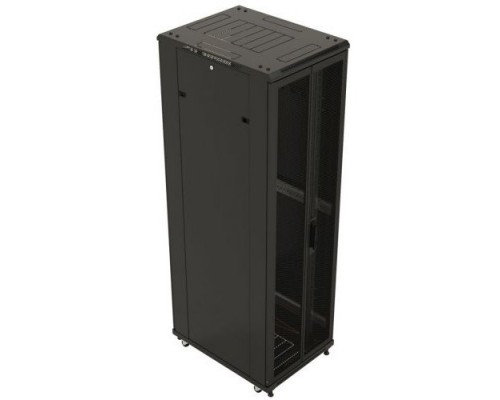 Шкаф напольный 19-дюймовый, 42U, 2055x 600х 600 мм (ВхШхГ) Hyperline TTB-4266-AS-RAL9004