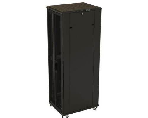 Шкаф напольный 19-дюймовый, 42U, 2055x 600х 600 мм (ВхШхГ) Hyperline TTB-4266-AS-RAL9004