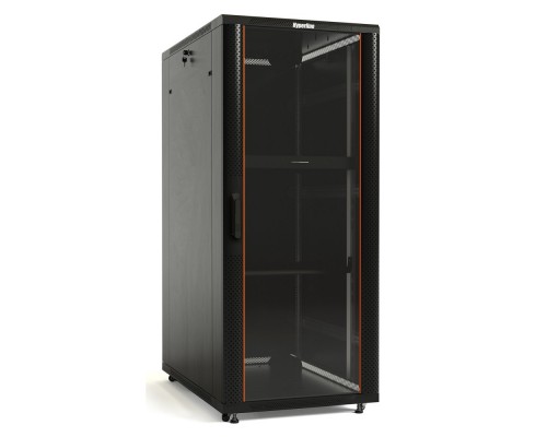 Шкаф напольный 19-дюймовый, 32U, 1610x600 х600 мм (ВхШхГ) Hyperline TTB-3266-AS-RAL9004