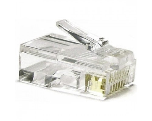 Коннектор Hyperline (PLUG-8P8C-U-C6-100) UTP кат.6 RJ45 прозрачный (упак.:100шт)