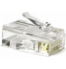 Коннектор Hyperline (PLUG-8P8C-UV-C6-100) UTP кат.6 RJ45 прозрачный (упак.:100шт)                                                                                                                                                                         