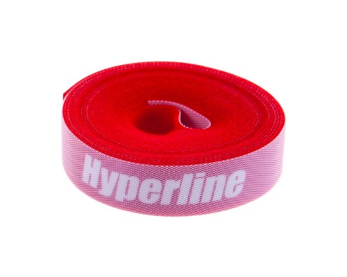 Хомут-липучка Hyperline WASNR-5X25-RD 5000x25мм (упак:1шт) полиамид красный
